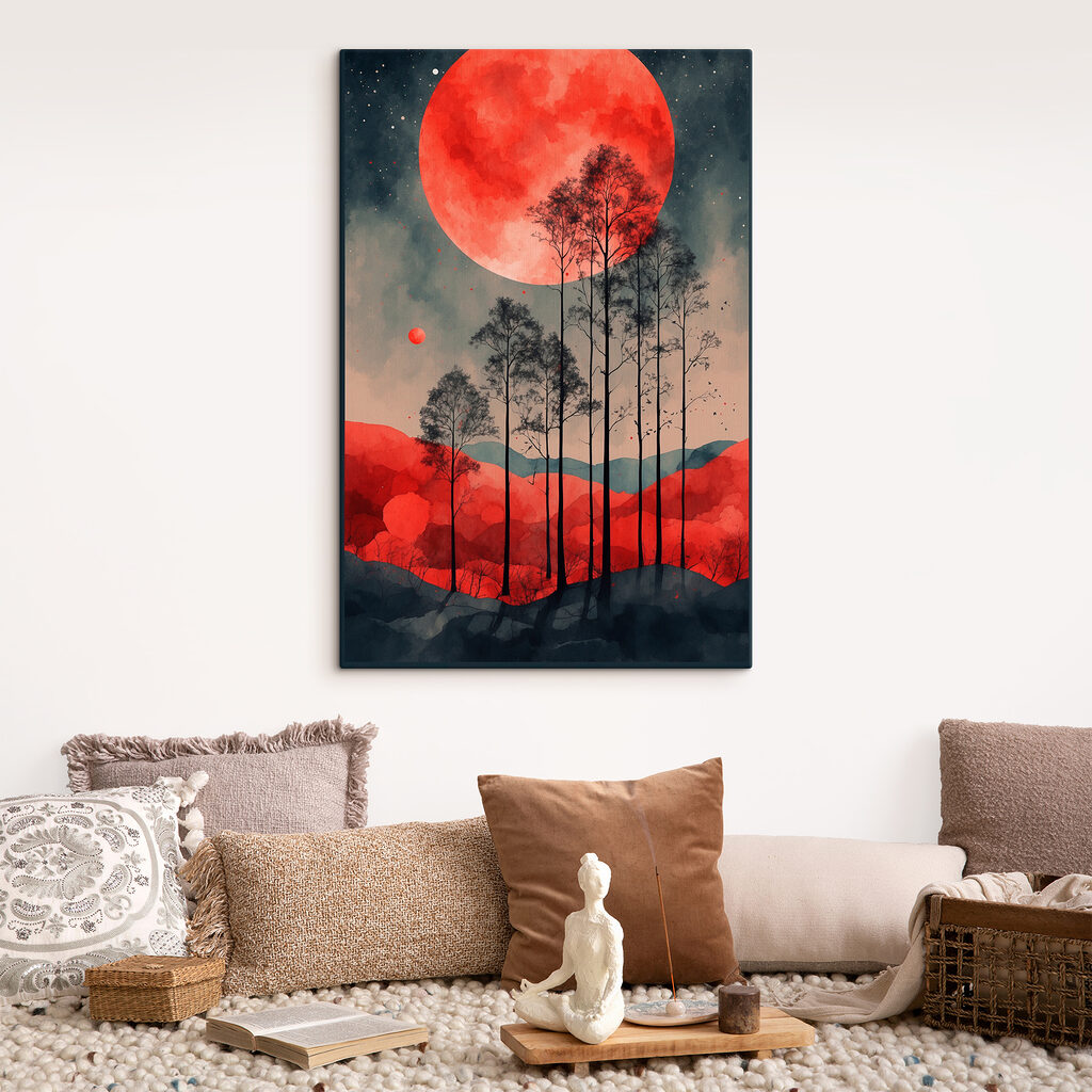 Rode maan boven dennen — interieur 2
