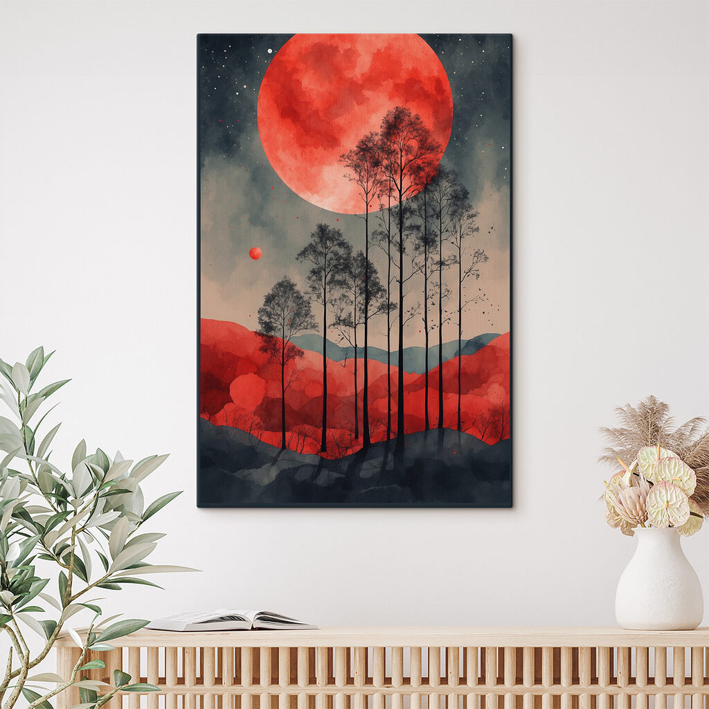 Rode maan boven dennen — interieur 3