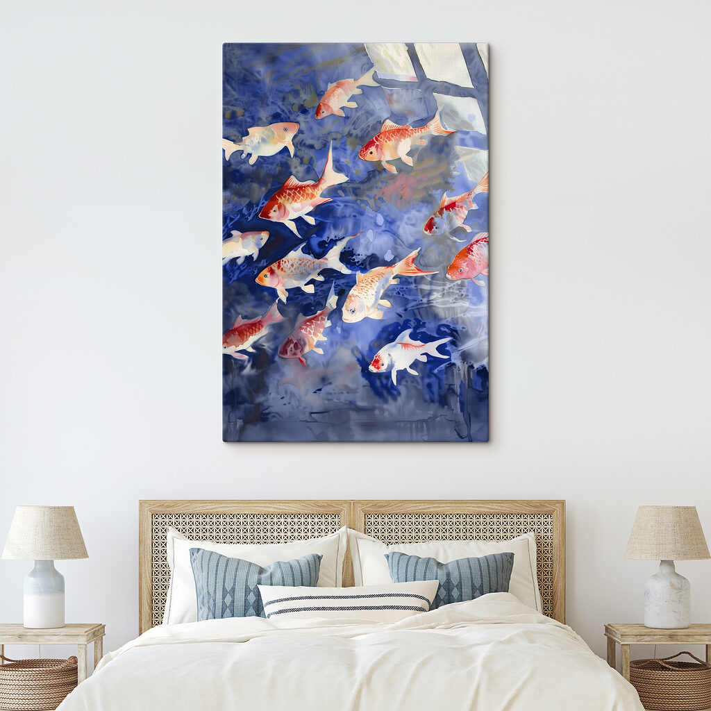 Koi in blauw zonlicht — interieur 1