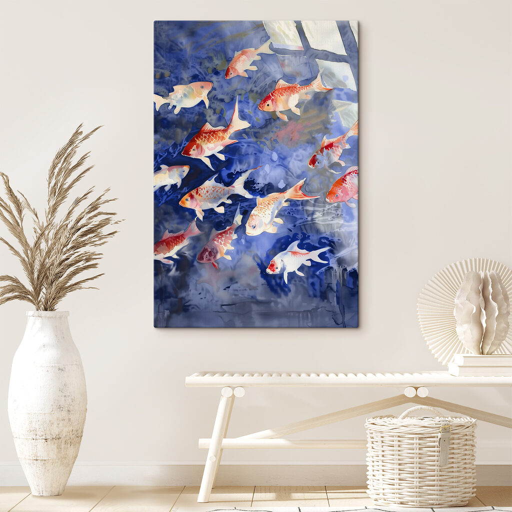 Koi in blauw zonlicht — interieur 3