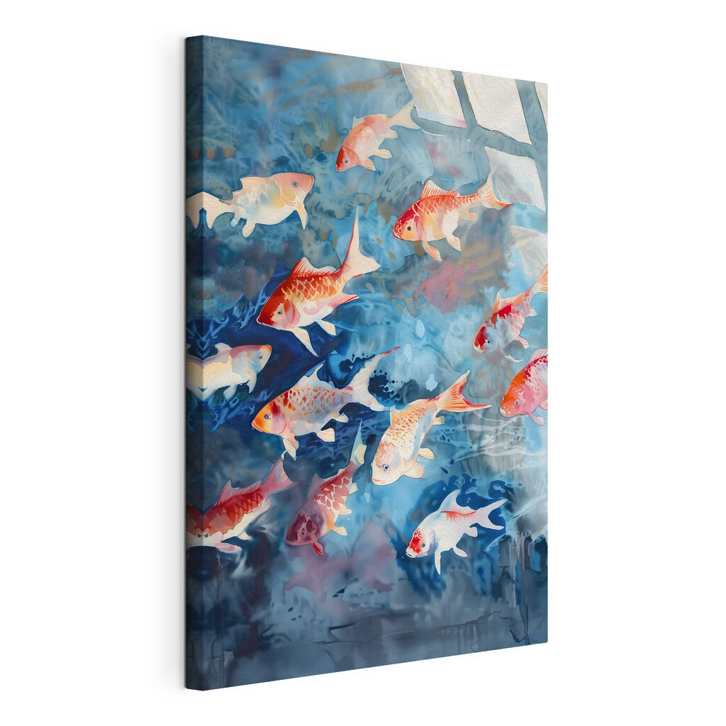 Koi in blauw zonlicht — productweergave