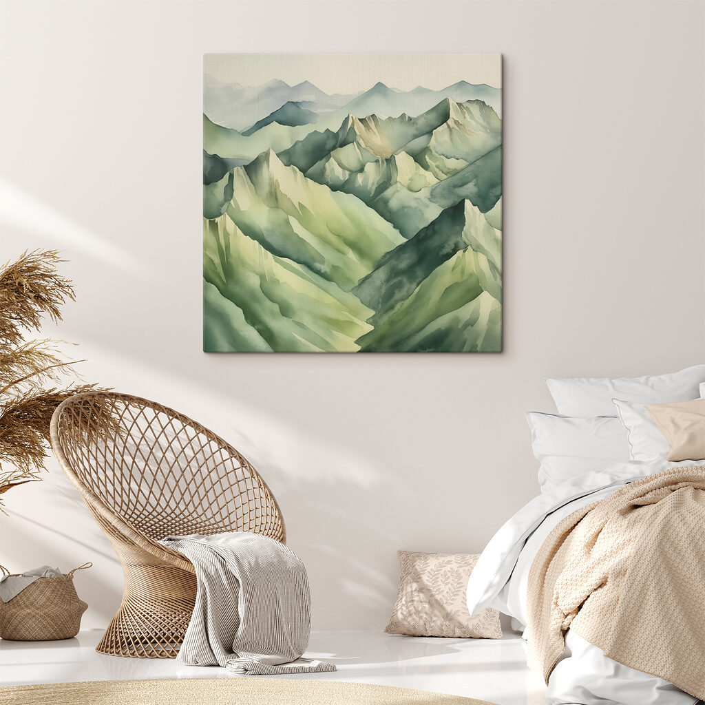 Groene bergkammen in lagen — interieur 2