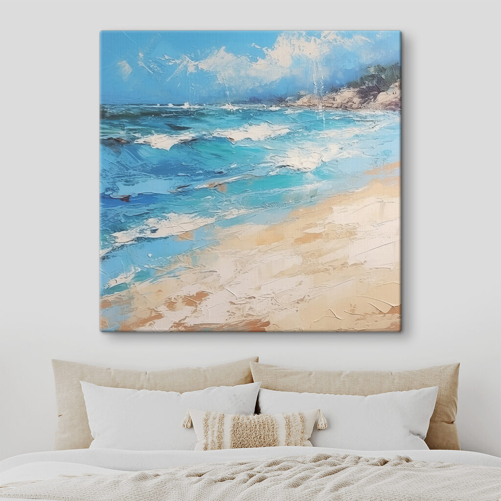 Een schilderij van een strand — interieur 1