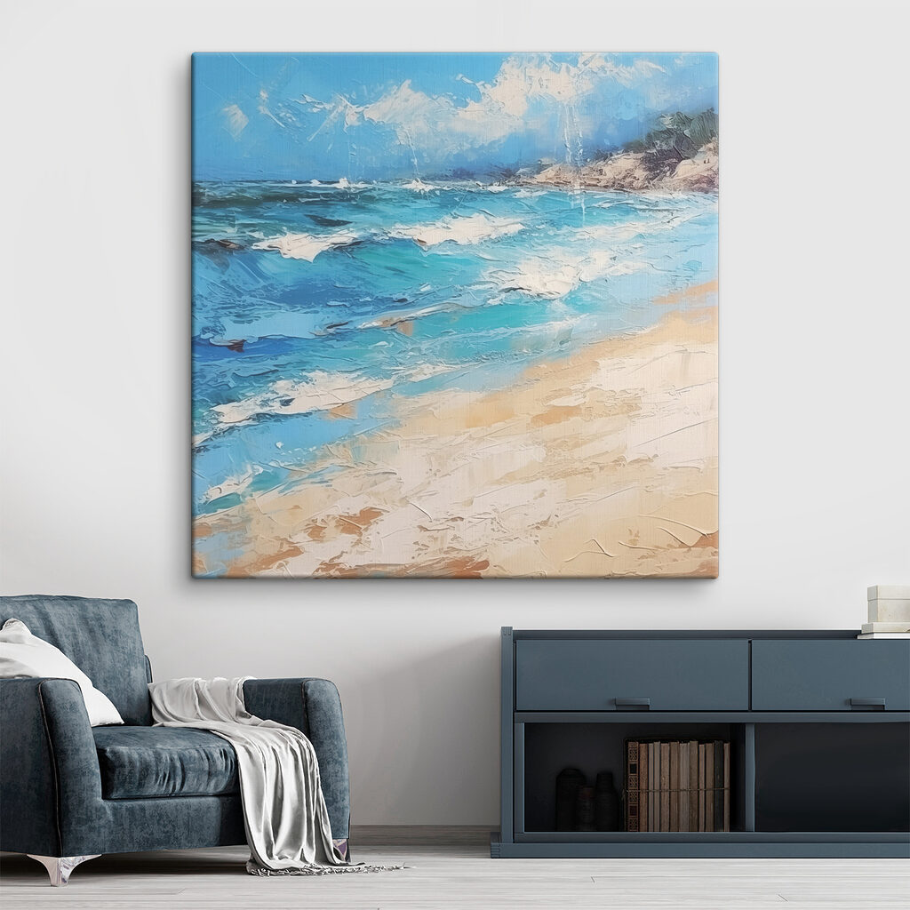 Een schilderij van een strand — interieur 2