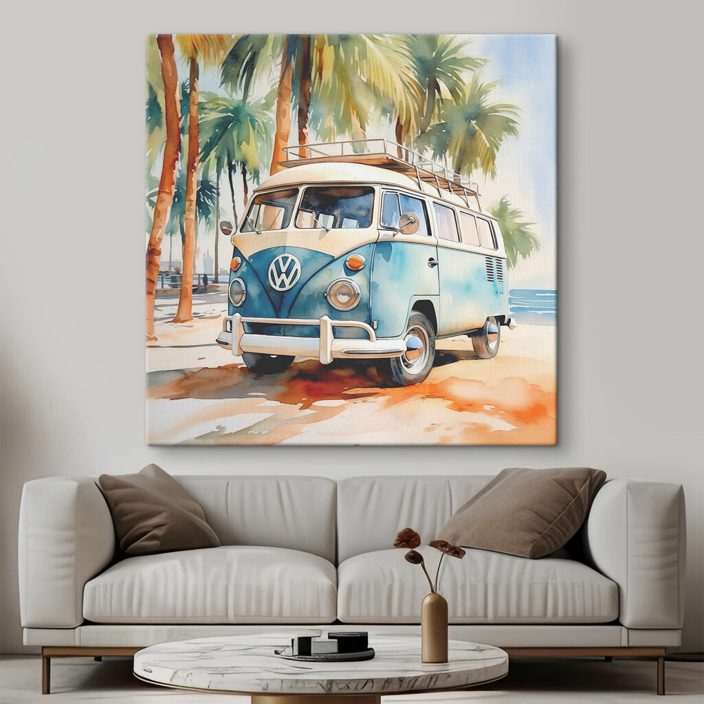 Busje onder de palmen — interieur 1
