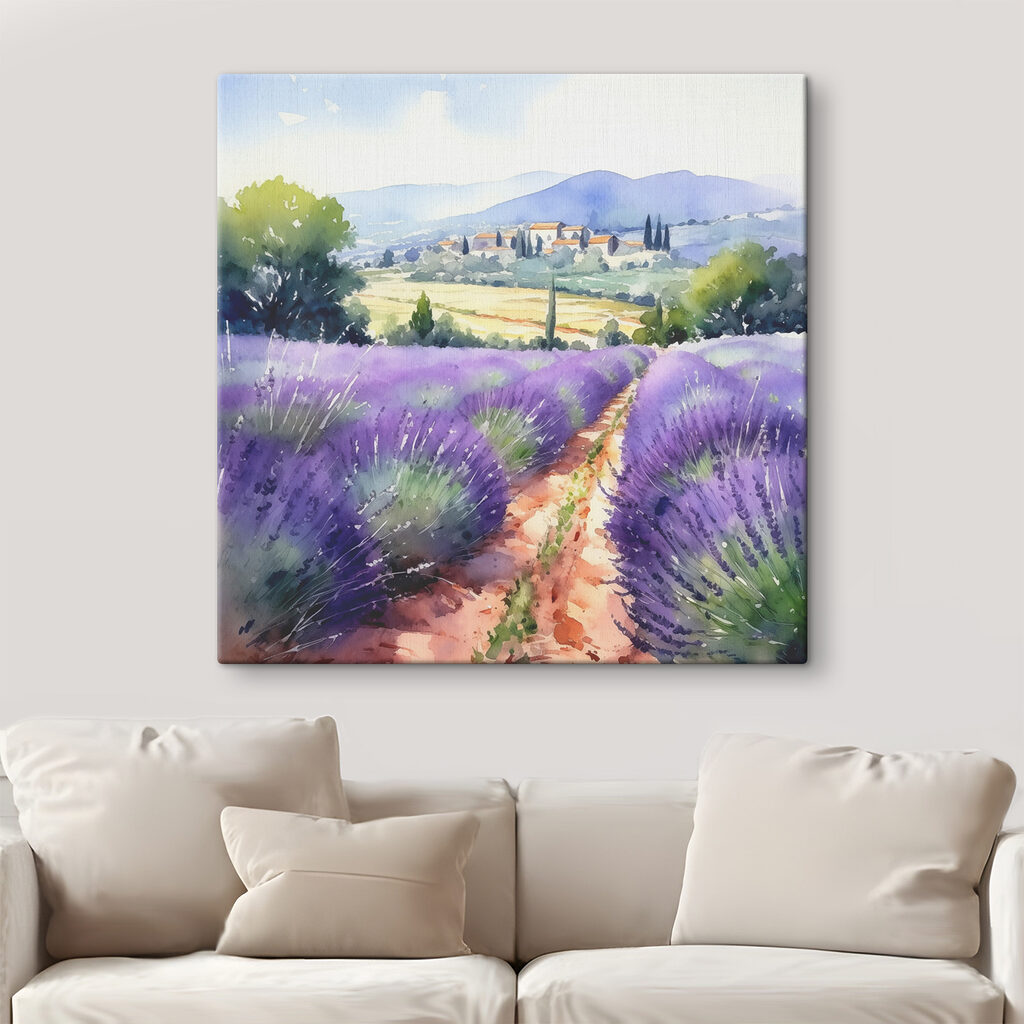 Een pad door lavendel — interieur 1