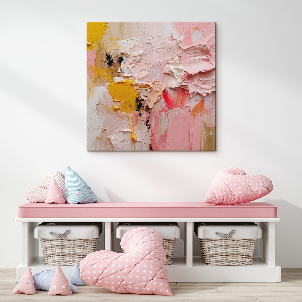 Kleurrijke abstracte textuur in roze tinten — interieur 2