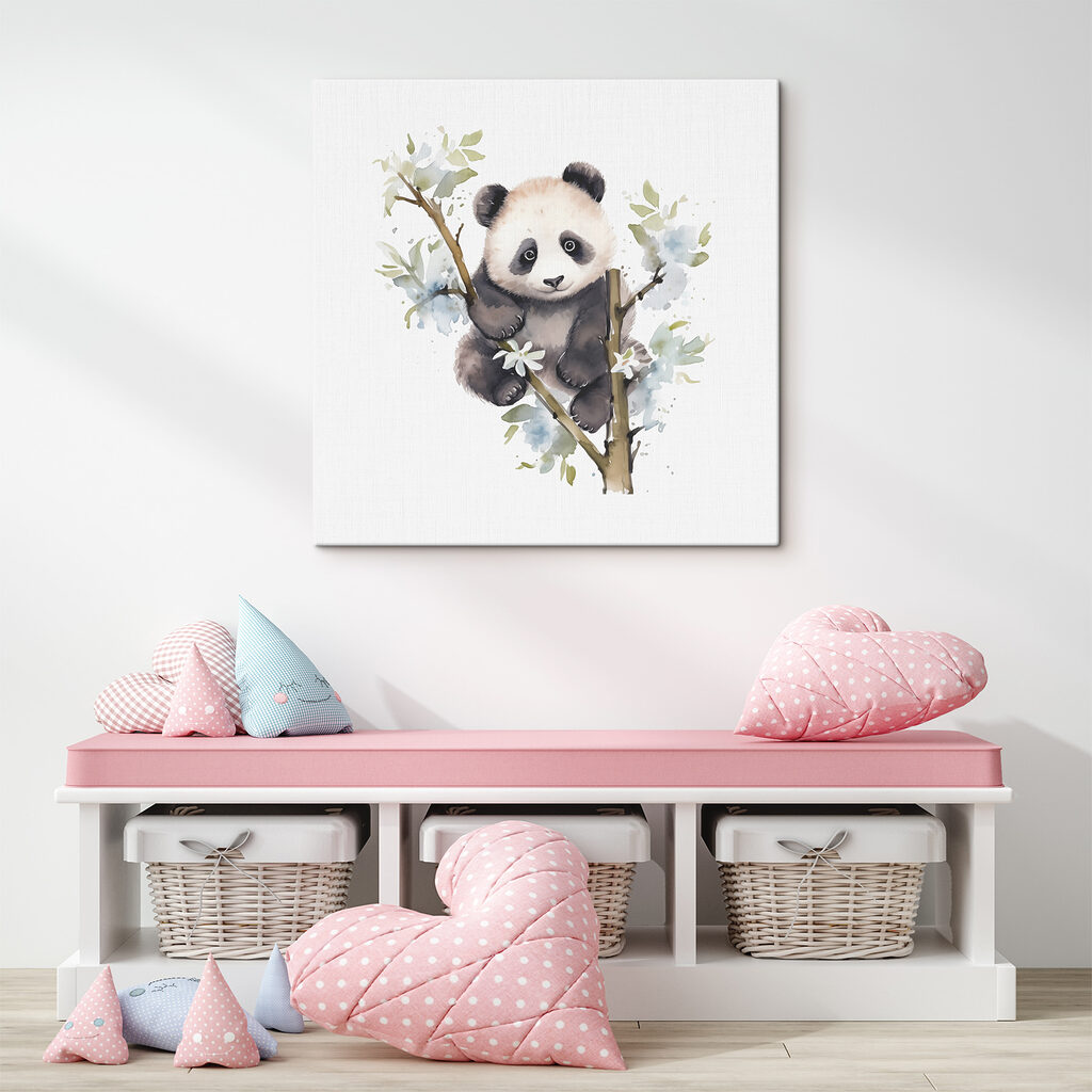 Panda tussen witte bloesem — interieur 2