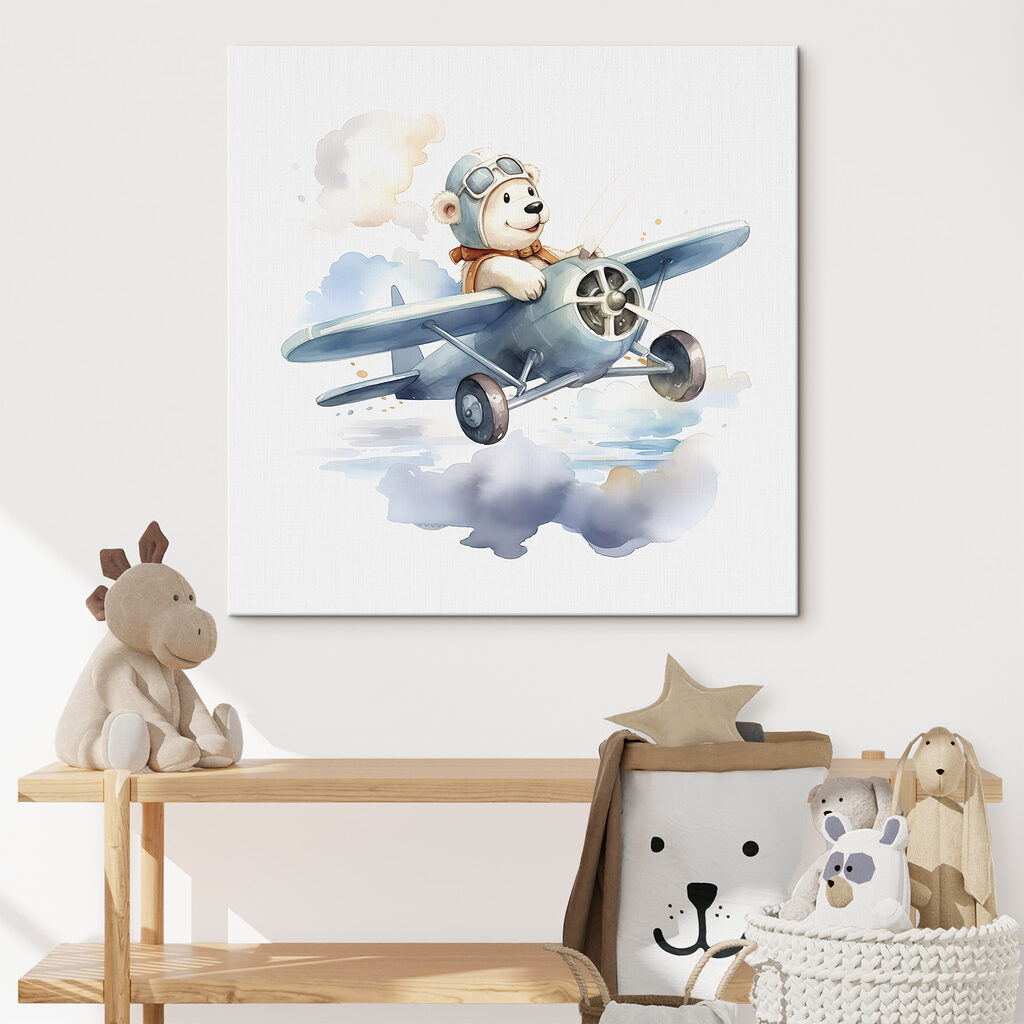 Beertje vliegt door wolken — interieur 1