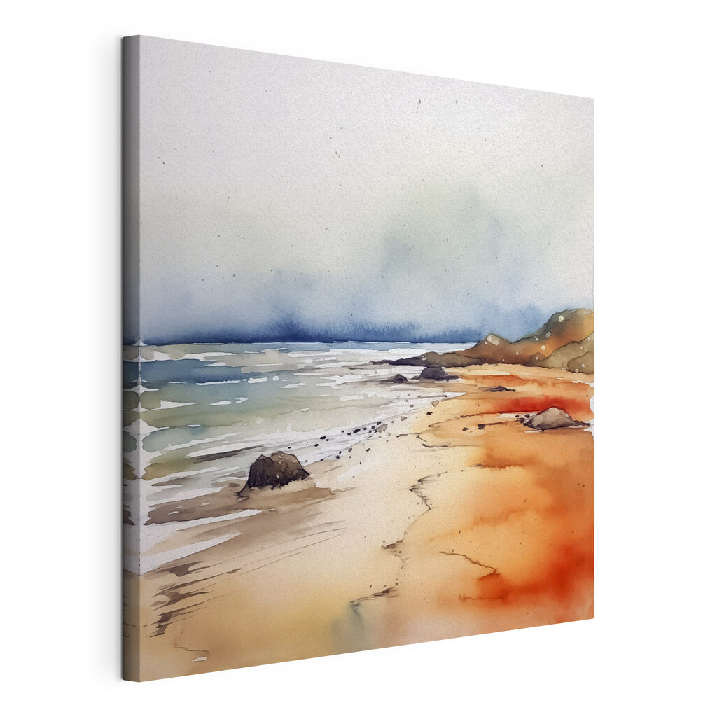 Aquarel langs de vloedlijn — productweergave