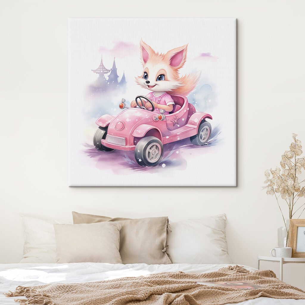 Vosje in een cabriolet — interieur 2