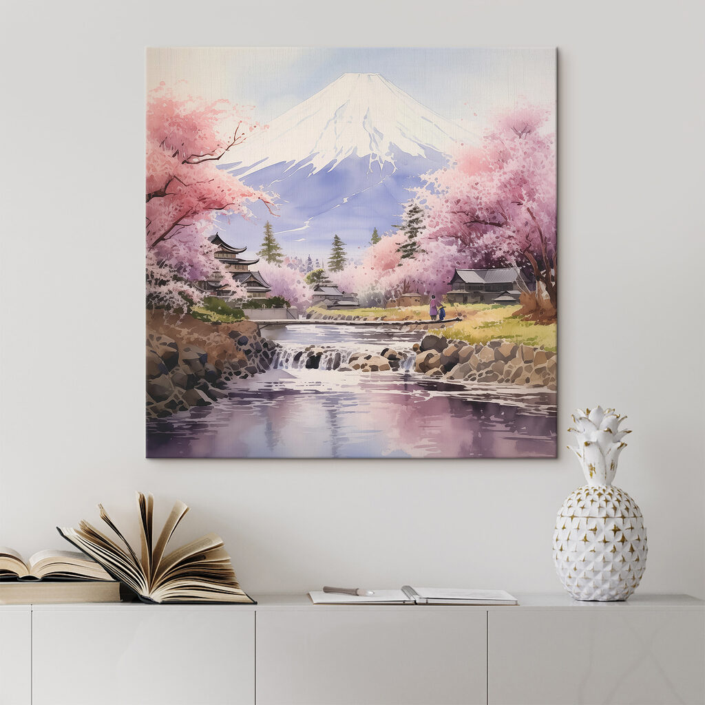Bloesem omlijst de berg — interieur 2