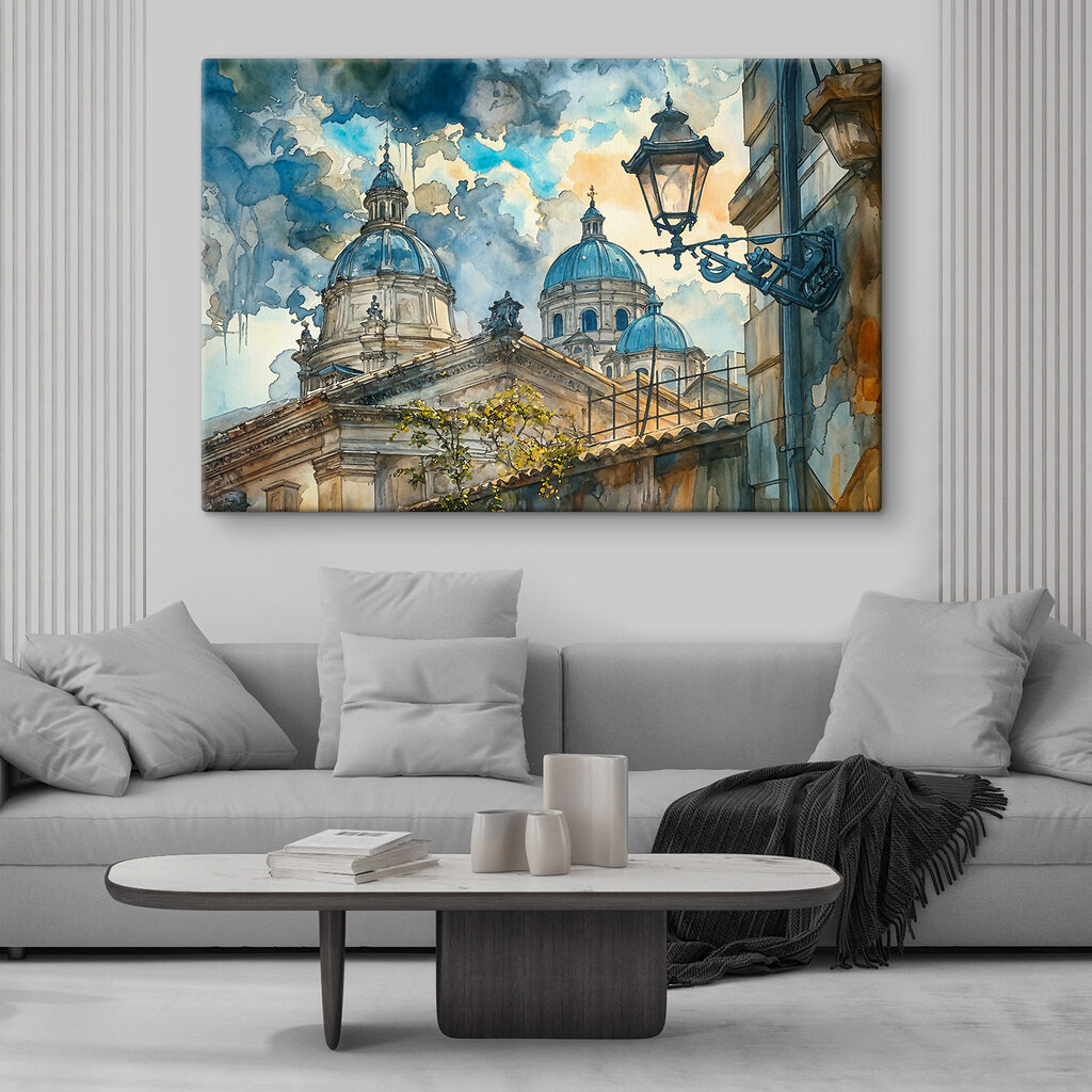 Koepels boven een straatlantaarn — interieur 1