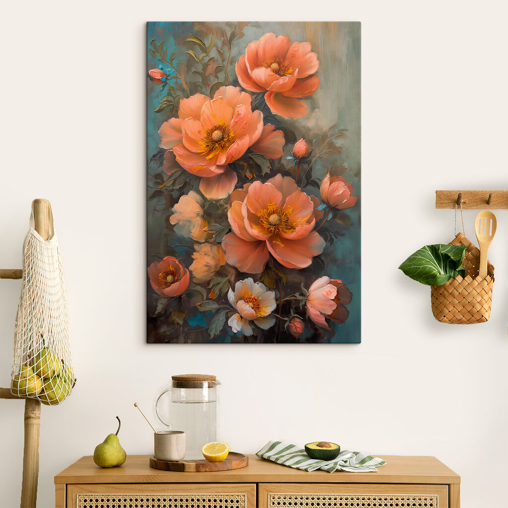 Koraalbloemen langs een tak — interieur 3