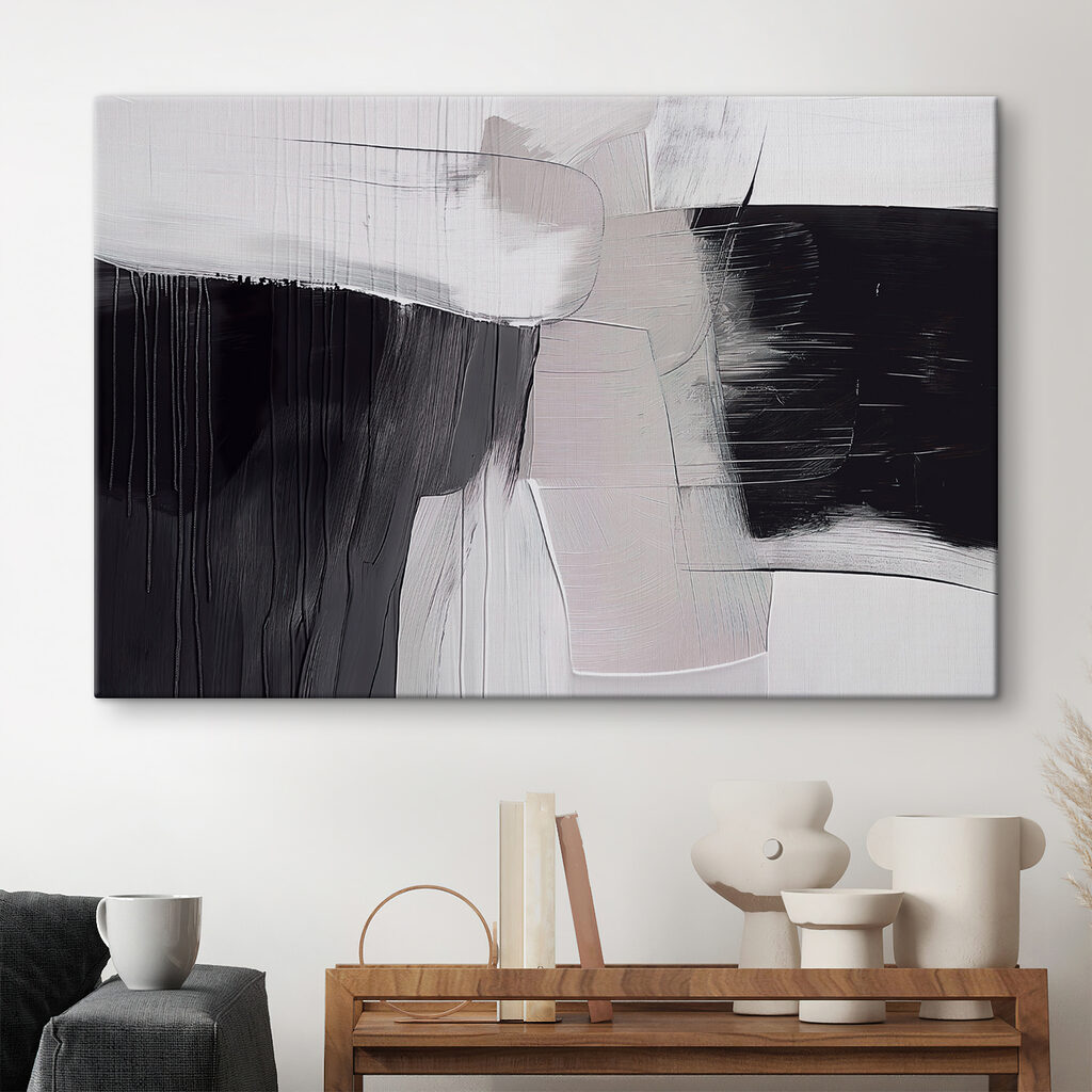 Een zwart-wit schilderij — interieur 2