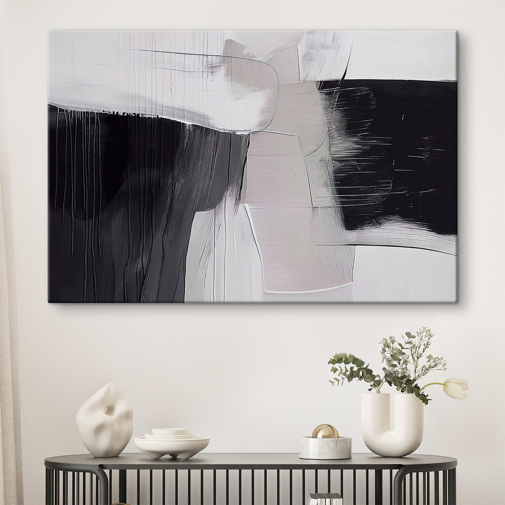 Een zwart-wit schilderij — interieur 3