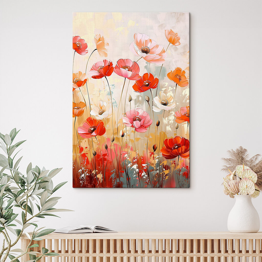 Levendige bloesems in een kleurrijk veld — interieur 2