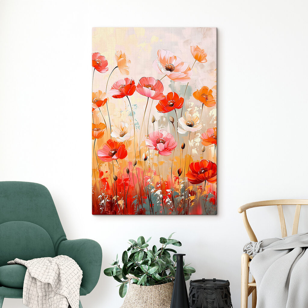 Levendige bloesems in een kleurrijk veld — interieur 3