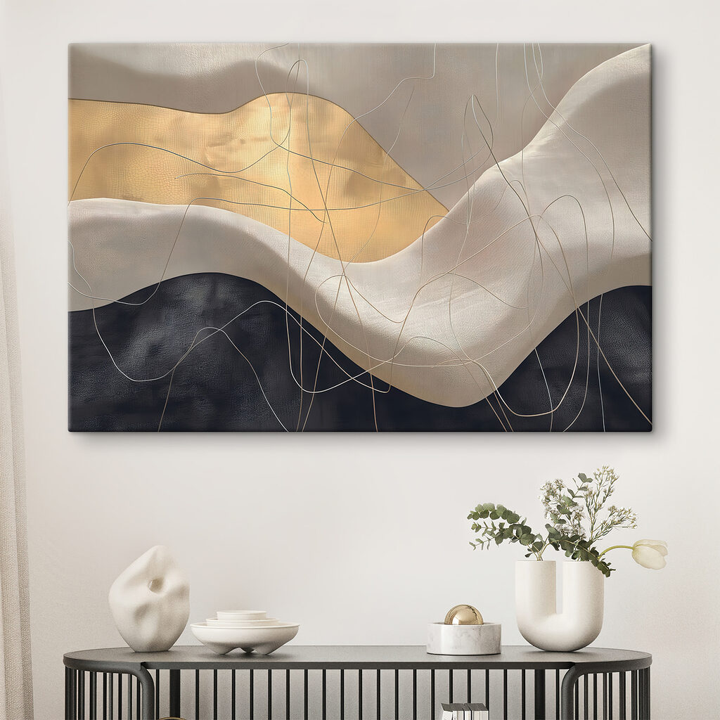 Lijnen over golvend grijs — interieur 2