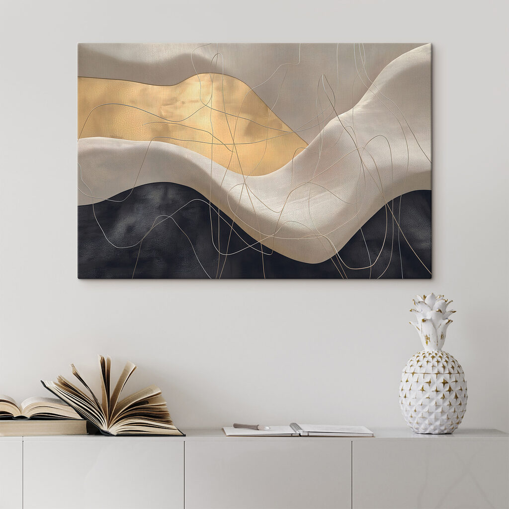 Lijnen over golvend grijs — interieur 3