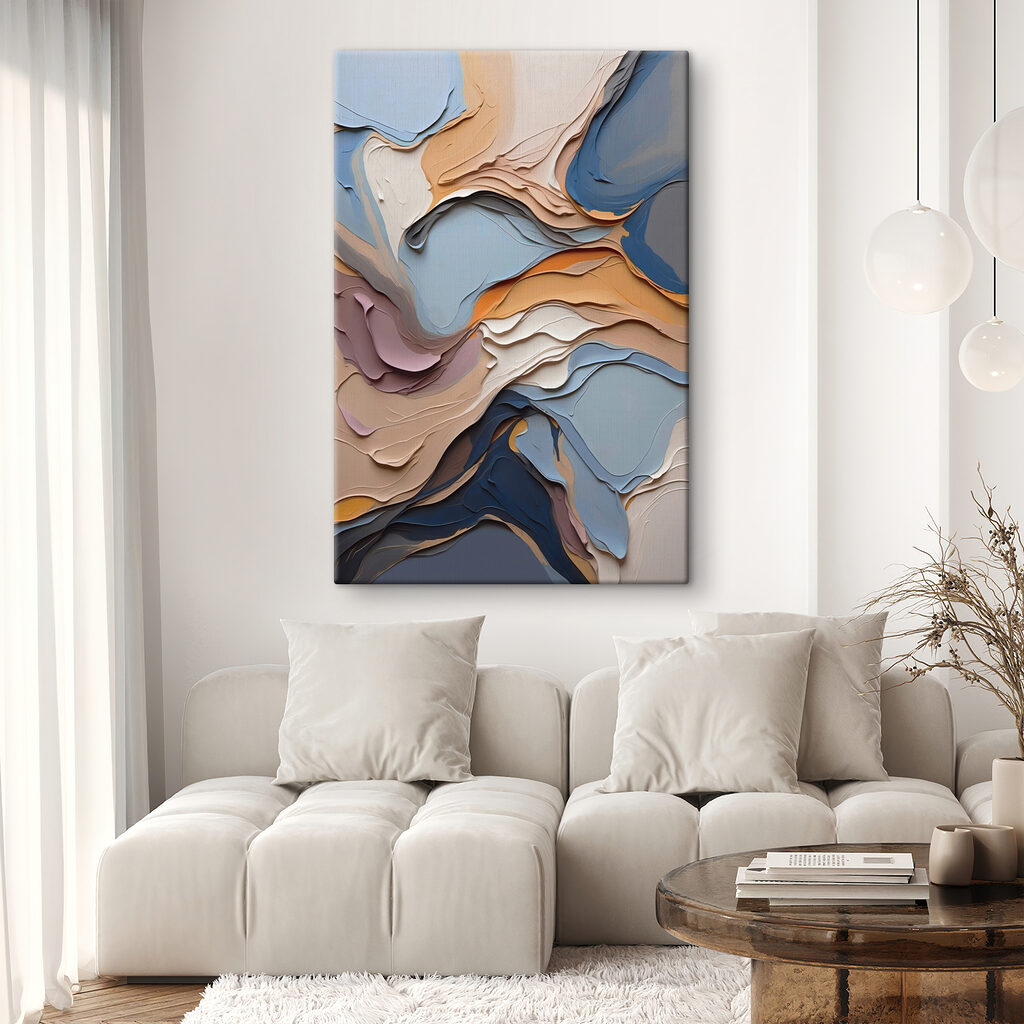 Pastellagen raken diepblauw — interieur 1