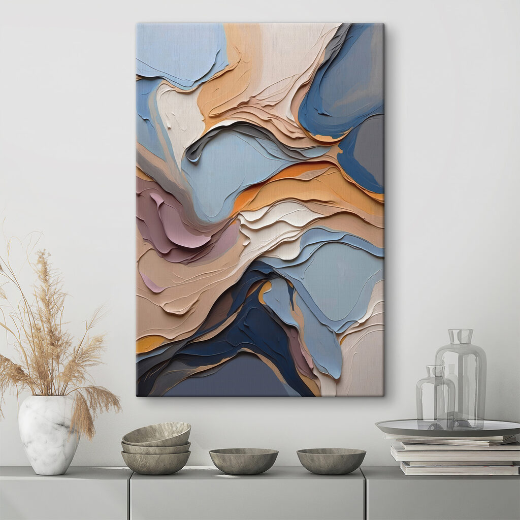 Pastellagen raken diepblauw — interieur 3