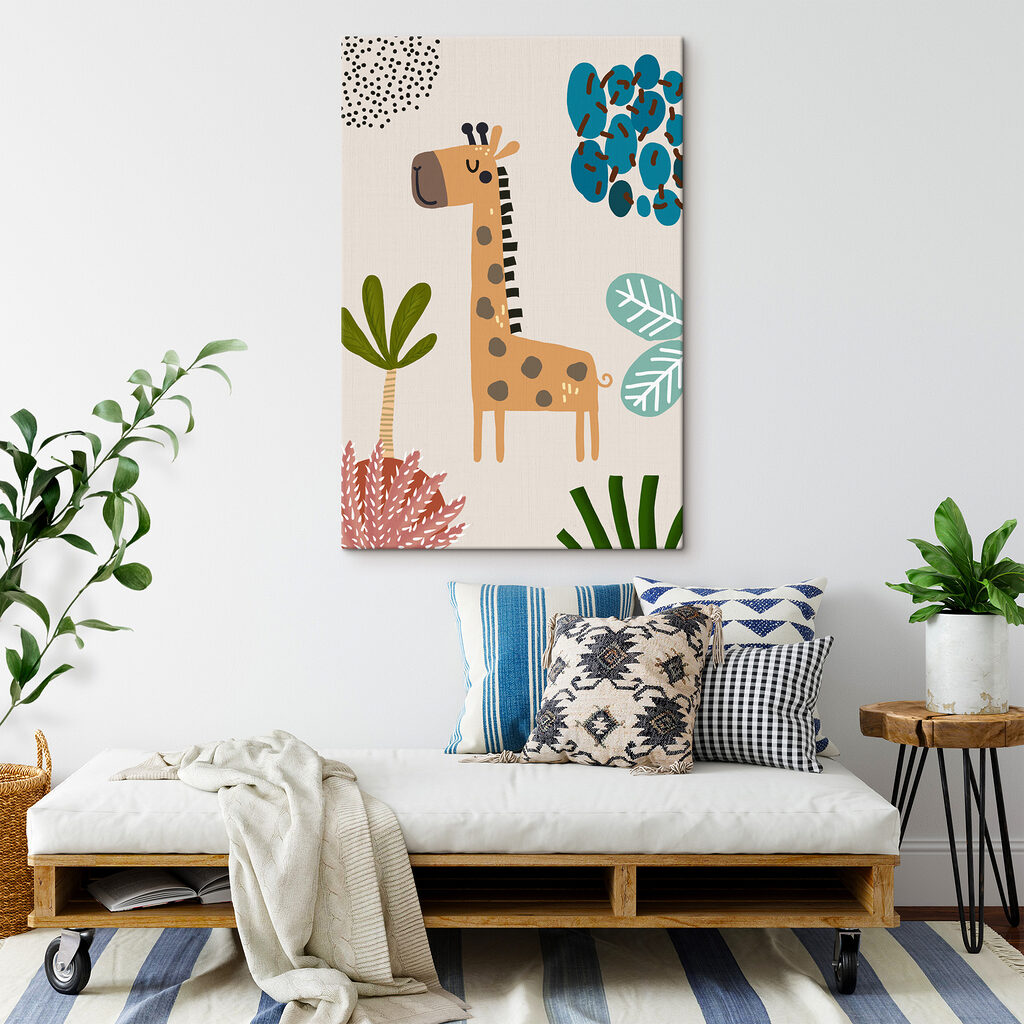 Een giraffe en een boom — interieur 2
