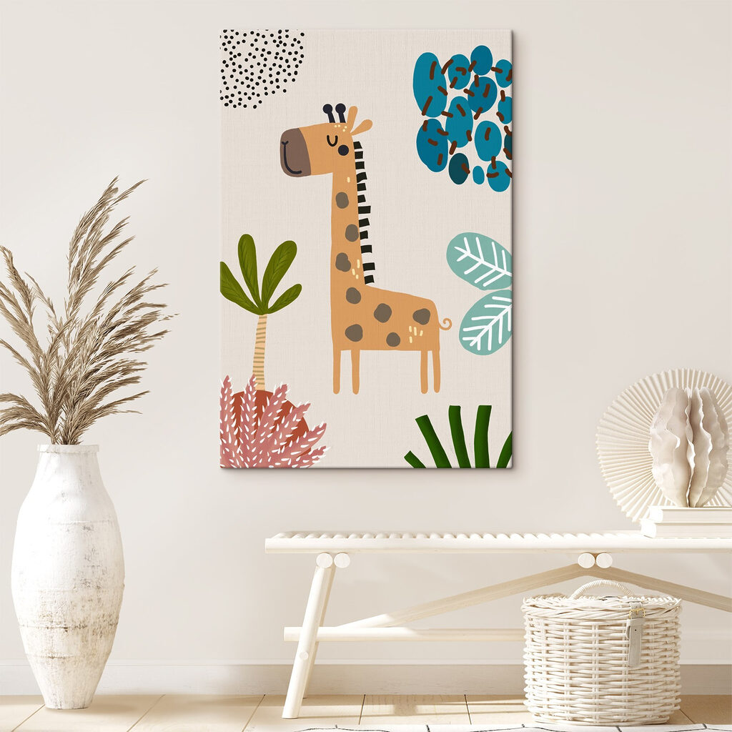 Een giraffe en een boom — interieur 3
