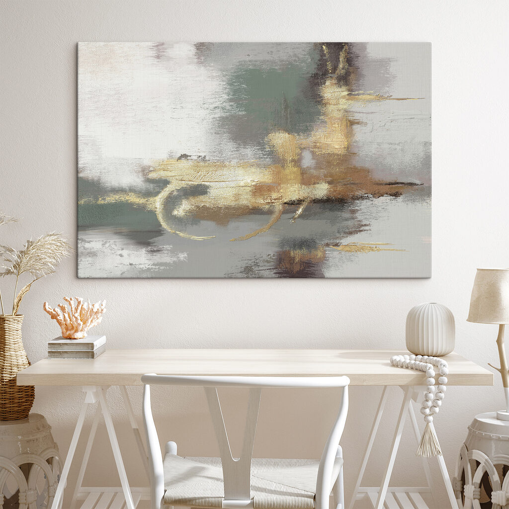 Gouden lussen over groen — interieur 3