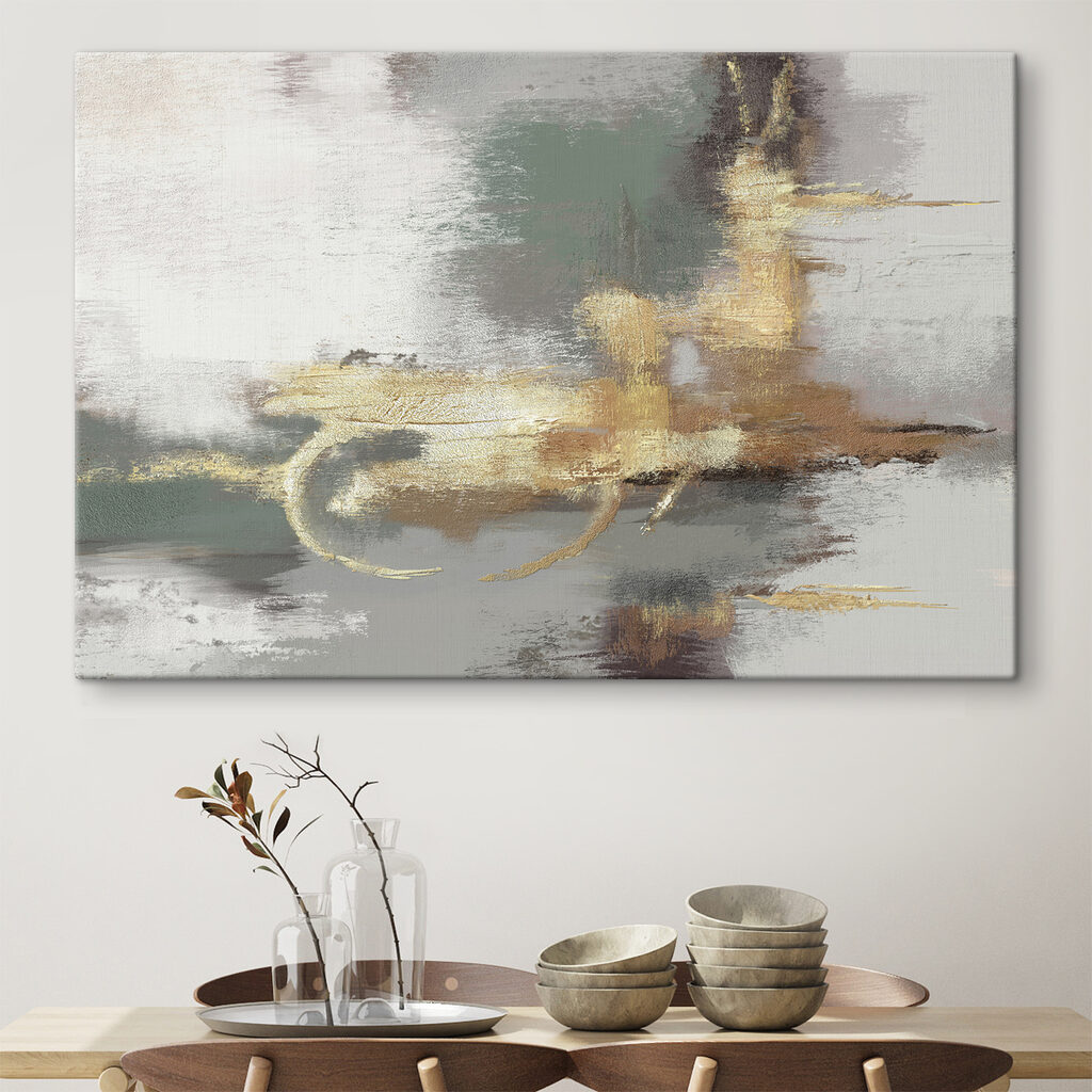 Gouden lussen over groen — interieur 1