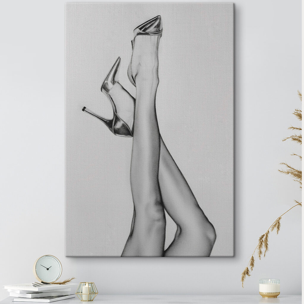 Hoge hakken in potlood — interieur 1