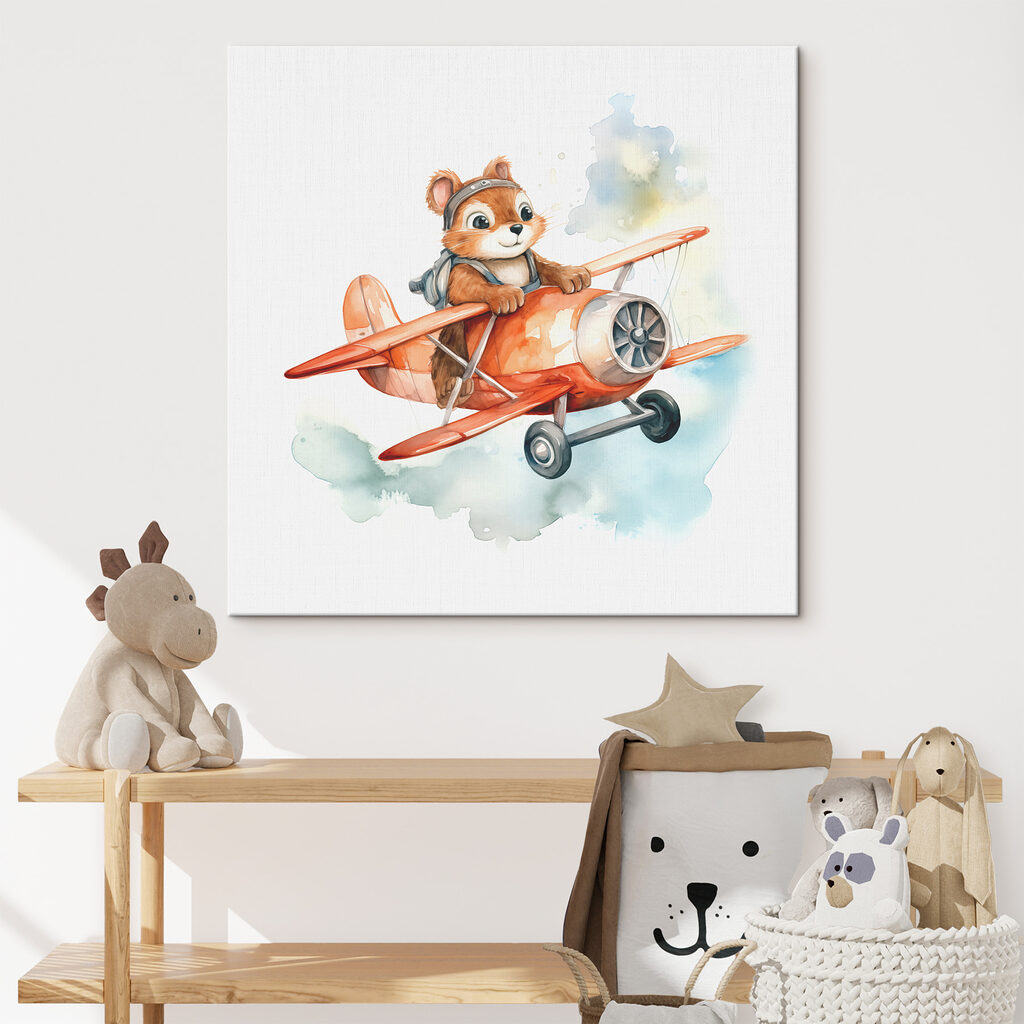 Vosje vliegt door wolken — interieur 1
