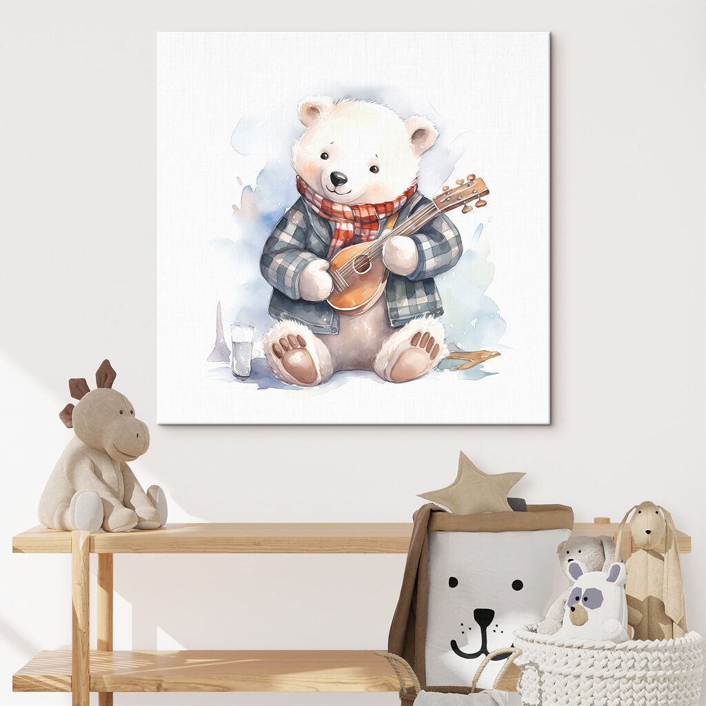 Beertje met een ukelele — interieur 1