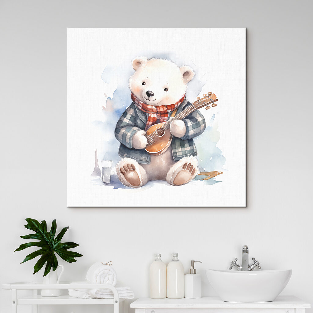 Beertje met een ukelele — interieur 2