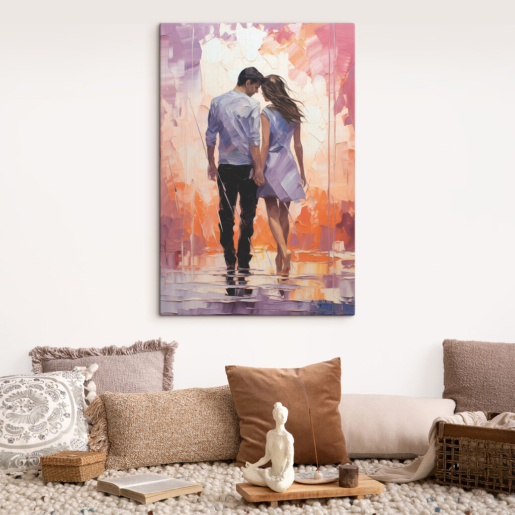 Samen onder roze licht — interieur 1