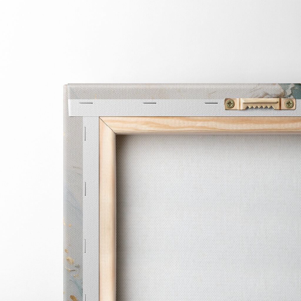 Gouden boog door turquoise — achterkant