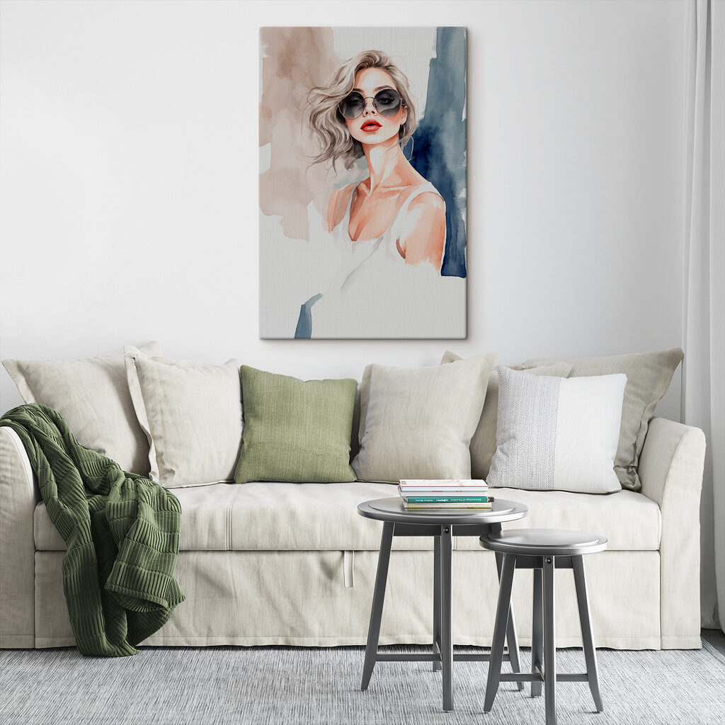 Zonnebril in lichte aquarel — interieur 3
