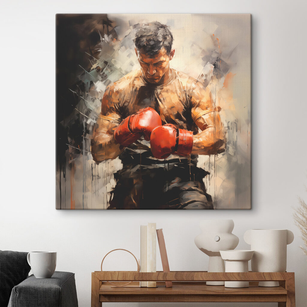 Bokser in warme schaduwen — interieur 1