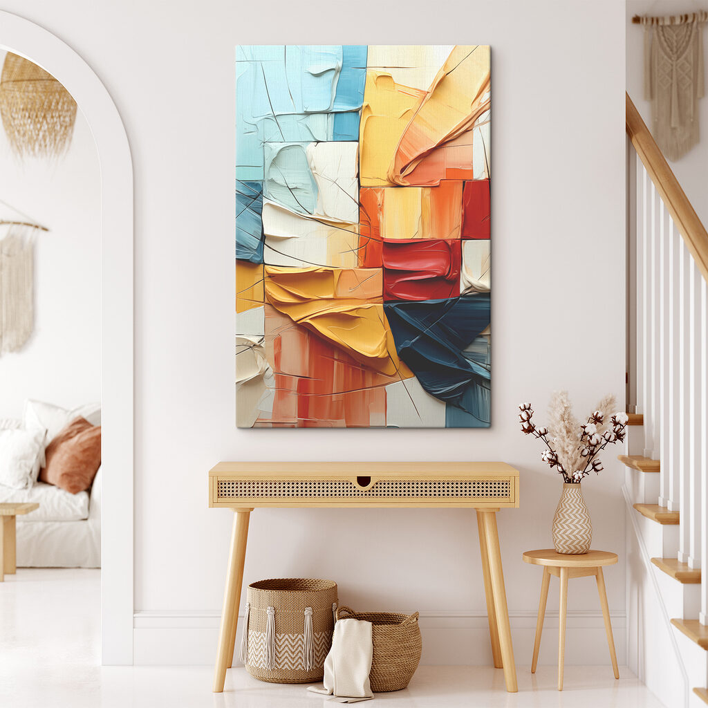 Kleurblokken lijken te vouwen — interieur 2