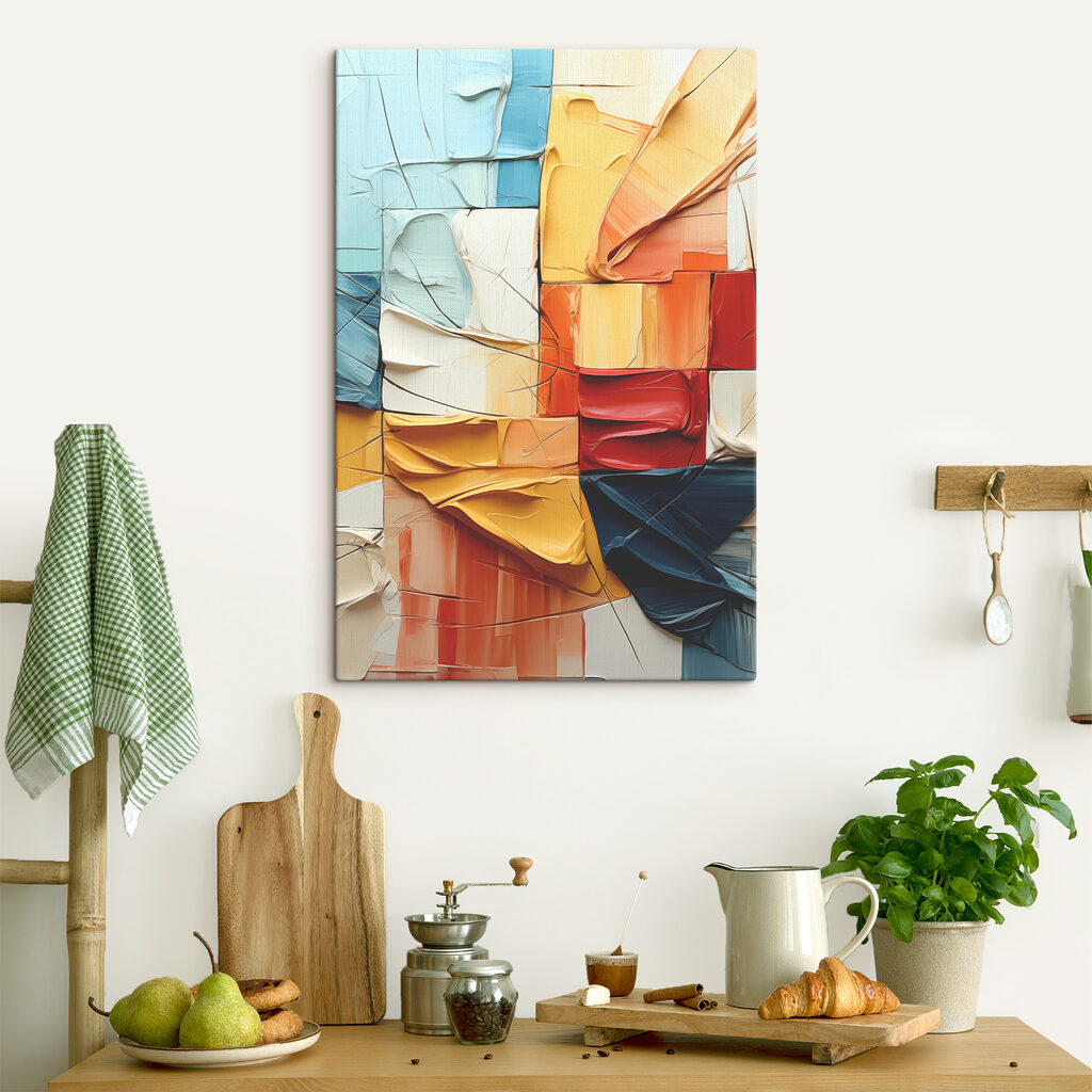 Kleurblokken lijken te vouwen — interieur 1
