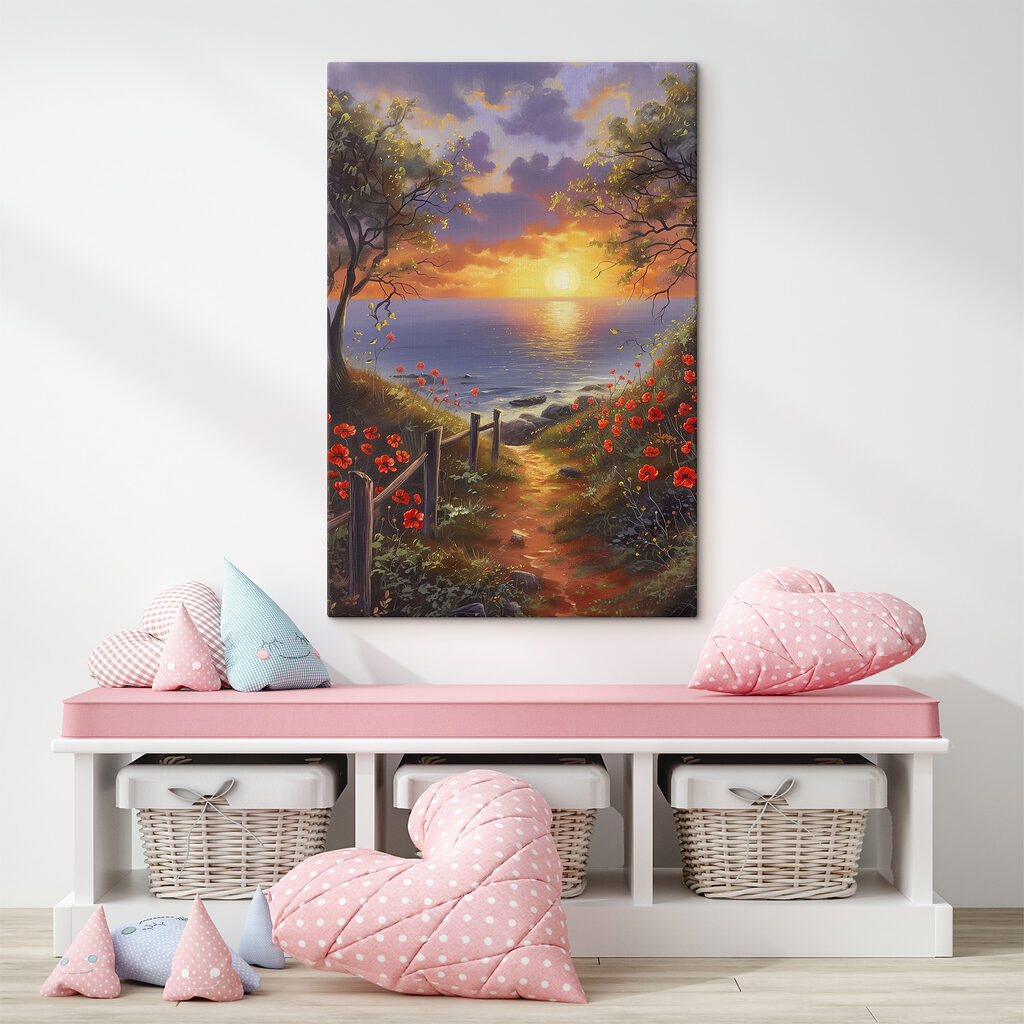 Bloemenpad naar de avondzee — interieur 1