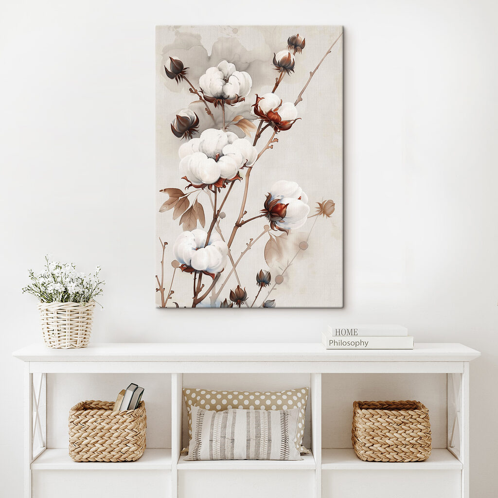 Katoentakken in zacht beige — interieur 2