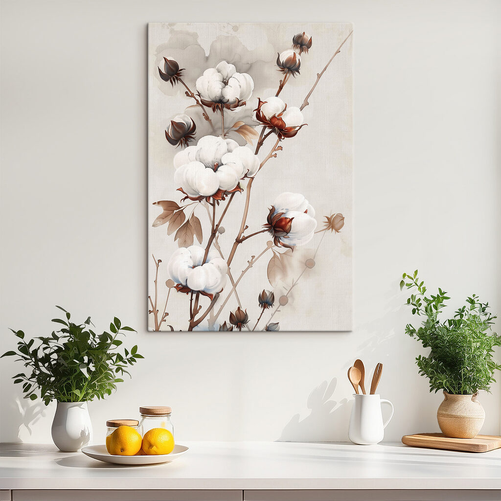 Katoentakken in zacht beige — interieur 1