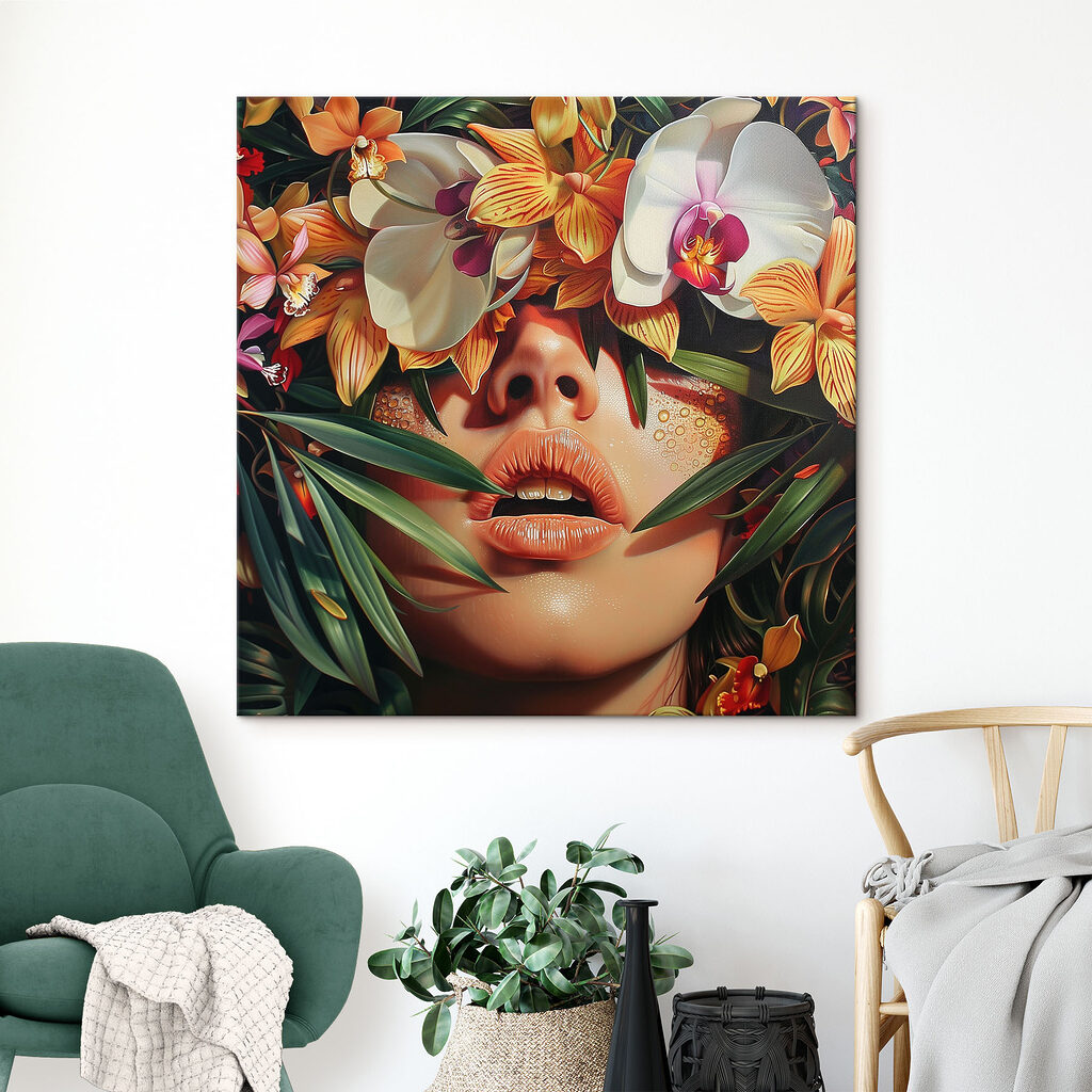 Orchideeën boven gouden lippen — interieur 2