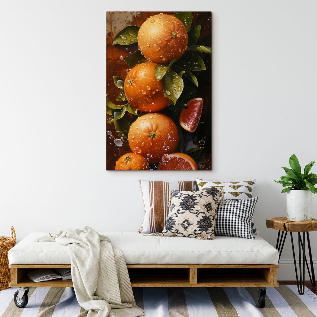 Citrus aan natte tak — interieur 1