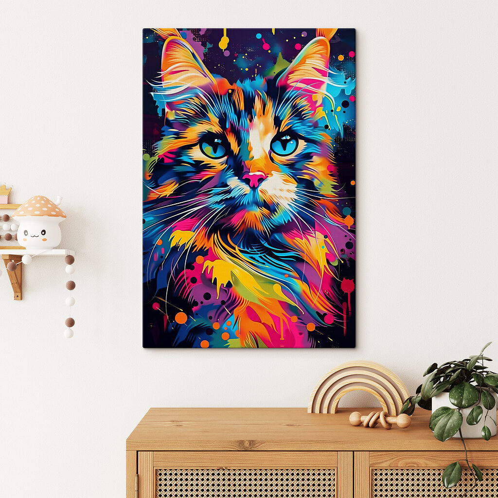 Een kattenblik vol kleurspatten — interieur 2