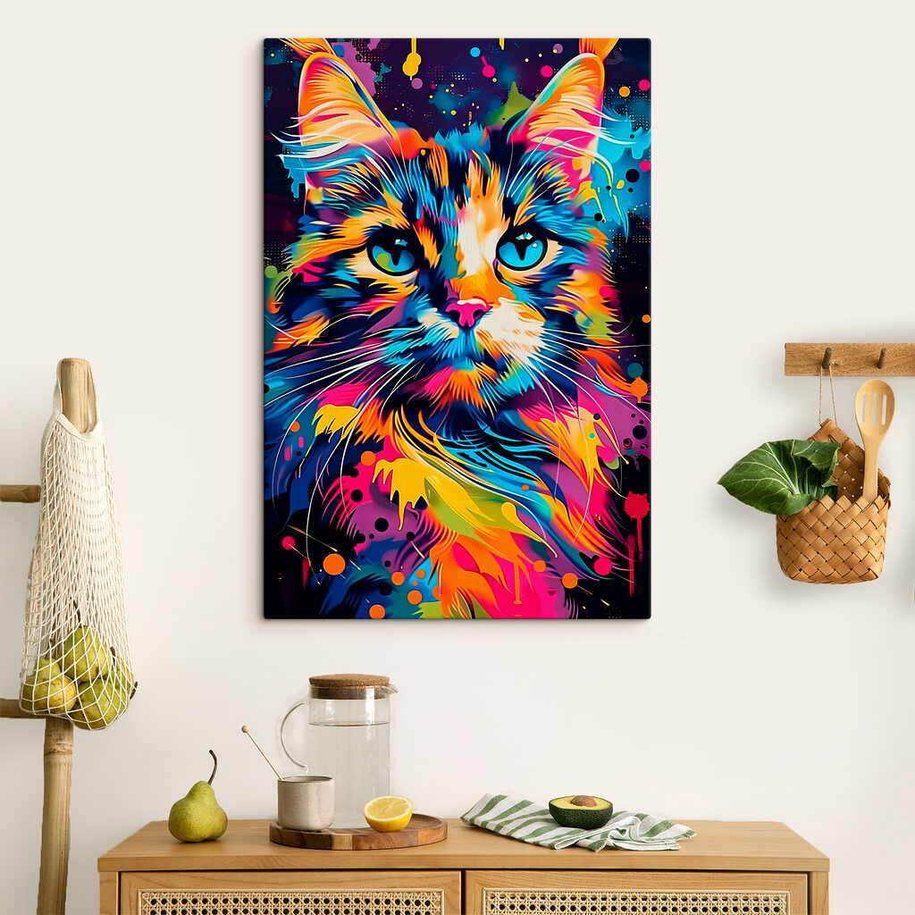 Een kattenblik vol kleurspatten — interieur 1