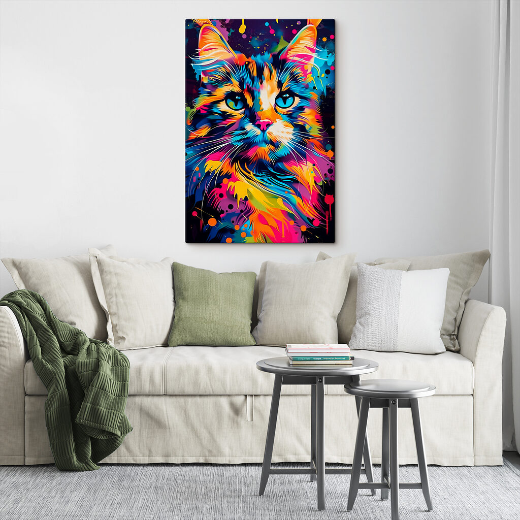 Een kattenblik vol kleurspatten — interieur 3