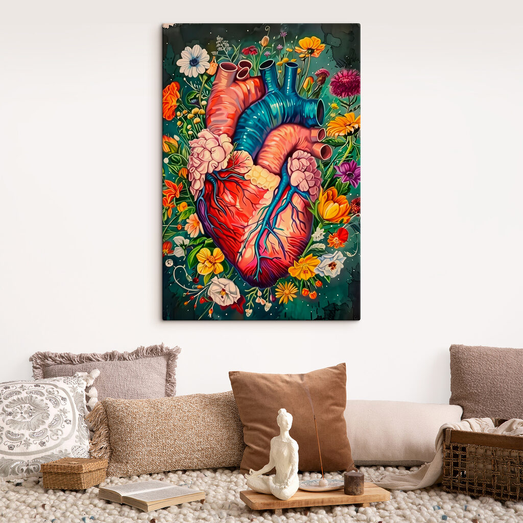 Een hart tussen tuinbloemen — interieur 2