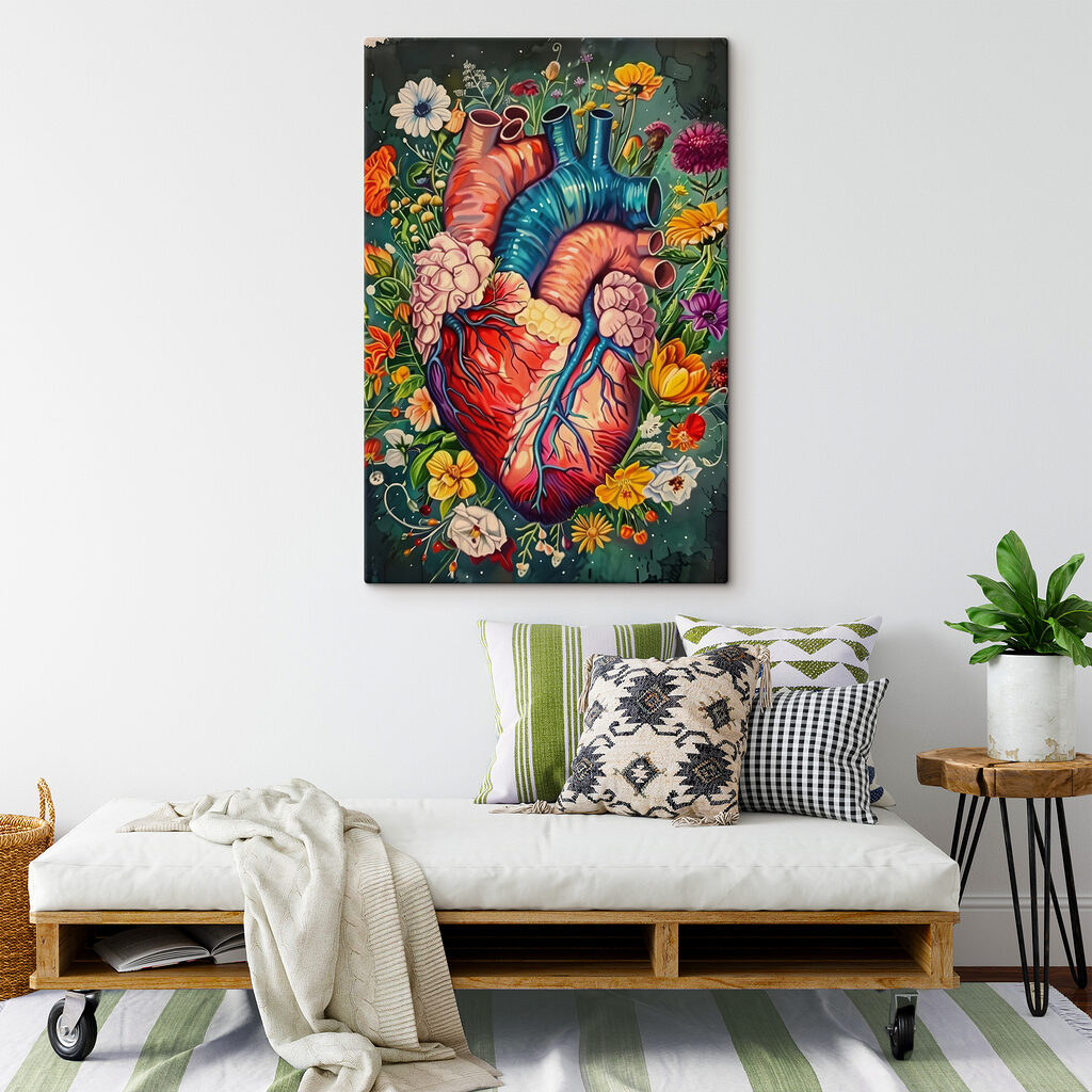 Een hart tussen tuinbloemen — interieur 3